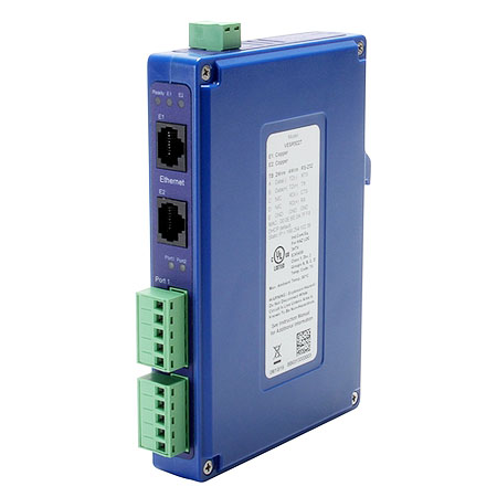 Compact Ethernet Serial Server - (2) Serial TB, (2) 10/100 Ethernet RJ45